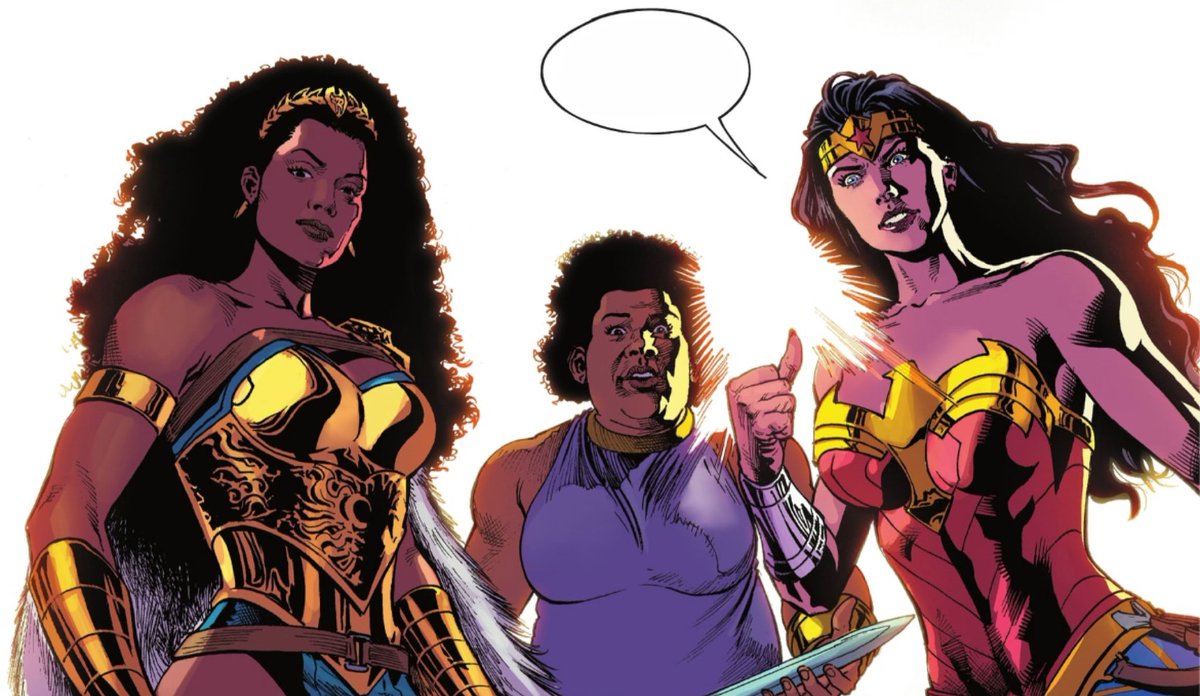THEMYSCIRALORE's tweet photo. Diana, Nubia, and Bia in today’s LAZARUS PLANET: WE WERE ONCE GODS! 💫 https://t.co/Xwve1vr0qm