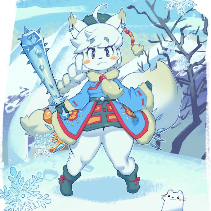 雪積もってたから冬らしい過去絵 