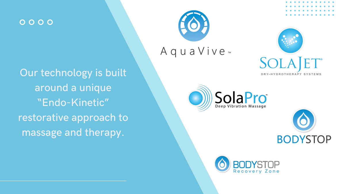 Omnia_Wellness's tweet photo. Our technology is built around a unique “Endo-Kinetic” restorative approach to massage and therapy. 

Our hydrotherapy techniques can deliver deep tissue penetration, thermal therapy, vibration, and sequential force all in one session.

https://t.co/I0VtCoHeLE $OMWS #Wellness https://t.co/s6VA53OvA6