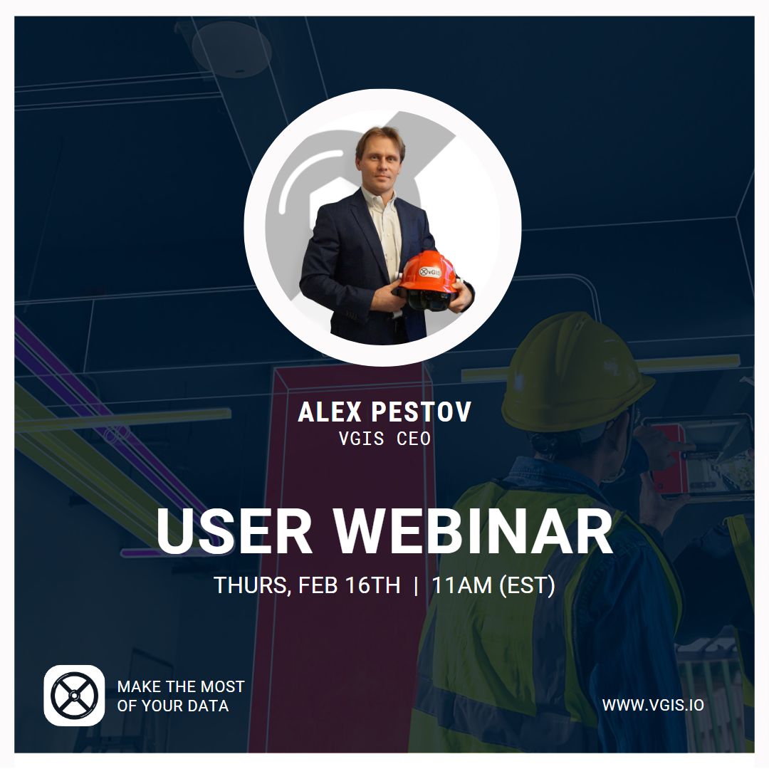 Join us during our live webinar this Feb 16th 📅 with Alec Pestov covering industry insights, vGIS key milestones, and user success stories. Message info@vgis.io, or stay up to date with vGIS at vgis.io Stay tuned for an invitation in your mailbox.