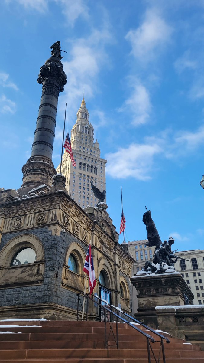 It is a beautiful day in Downtown Cleveland! Stop in to the Monument, open 10am to 5:30pm daily.