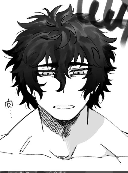 PCつけたらペンの試し塗りで放置してた肉逃してしょげてる王馬さん出てきて笑った 