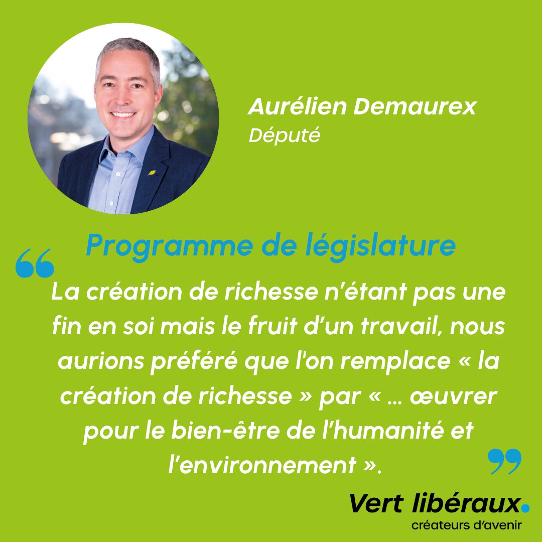 "Honnêtement, en lisant ce programme de législature du Conseil d'Etat, j’ai cru - soudainement - que la société verte et libérale que le Conseil d’État défend était celui de mon parti. Je m’en réjouis. "
Notre Député <a href="/ADemaurex/">Aurélien G. Demaurex</a> 
#vd #Programme #vertliberal #Elections2023