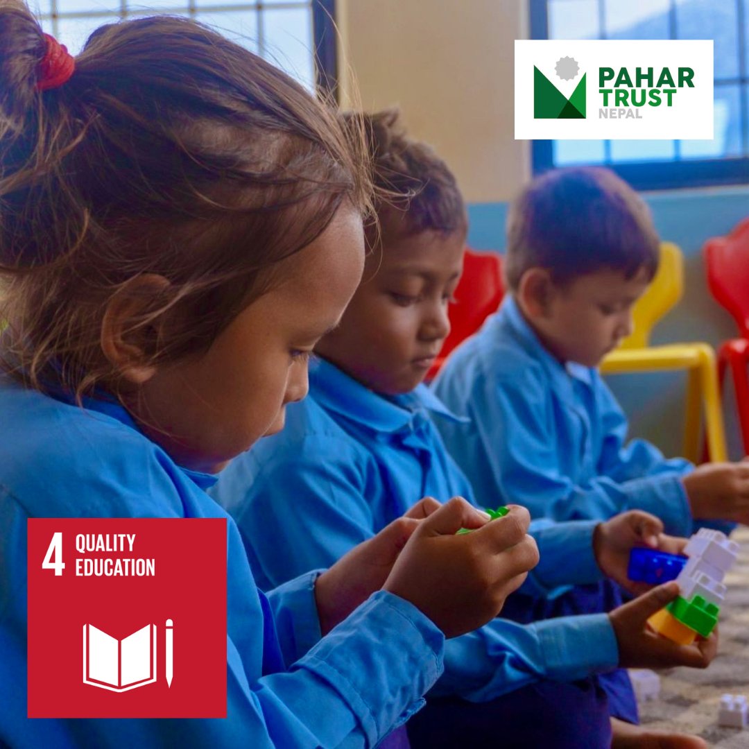 Today's #internationaldayofeducation2023 theme is "invest in people, prioritise education”.
Pahar Trust Nepal pledges to continue working towards #SustainableDevelopmentGoal 4: to ensure inclusive &amp; equitable quality education &amp; promote lifelong learning opportunities for all 🌏