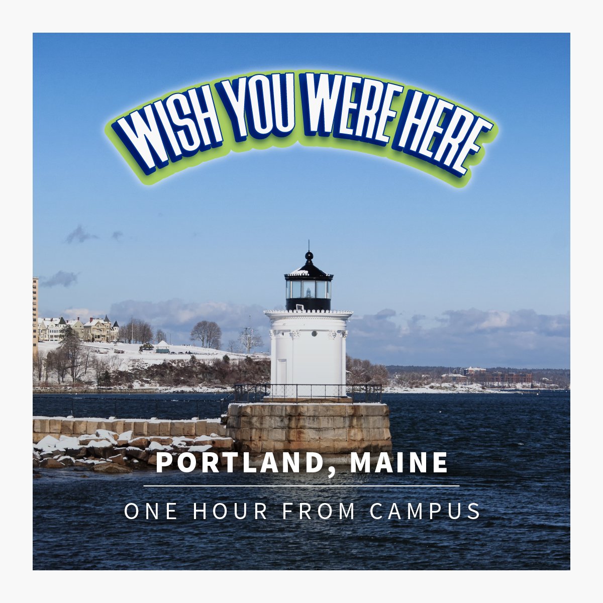 Students love that two major cities are only an hour away and they don't need a car to get there. @Amtrak has a stop right on campus for the @RideRail to take you south to Boston or north to Portland, ME. This daily service is great for a day in the city or easy access to jobs.