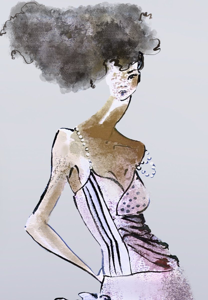 wildy_martinez's tweet photo. Watercolor goodness.
Freehand semi blind drawing technique.
Throwing paint on the table, placing paper over it and then turning around inking in my “findings”#fashion #watercolor #inkblots #warmups
Sold a few and debuting he rest on my own smart contract. https://t.co/vyZCl3JIUb