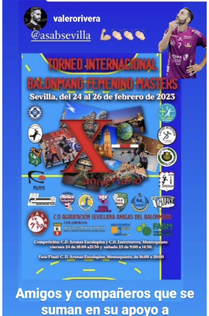 DNG_Procuradora's tweet photo. @valerorivera mil gracias por mencionarnos👏🏻👏🏻 
❤️ASAB❤️
Detallazos de unos grandes!!
@juan_andreu85 @RFEBalonmano 
@FcoJoseCaro 
@teledeporte 
#torneointernacionalsevillla
#balonmano https://t.co/EfoH0BLSK7