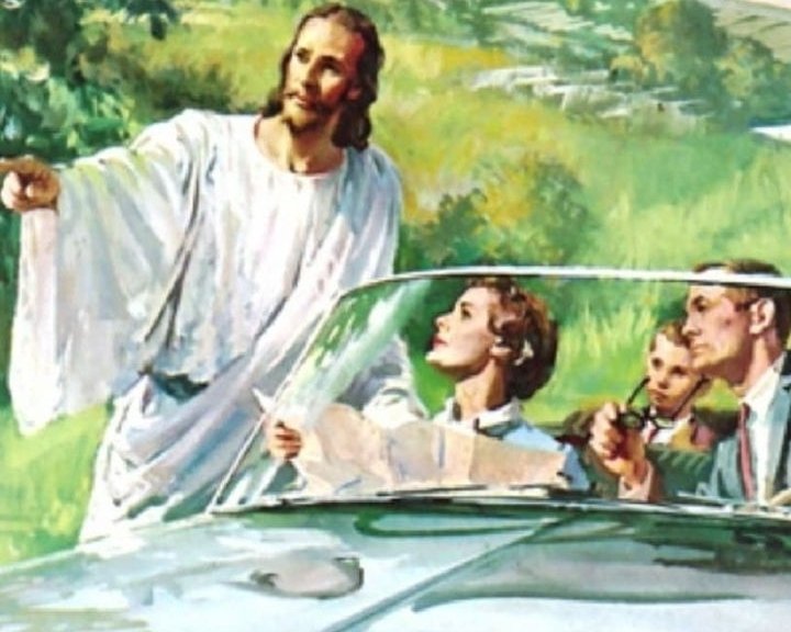 Cuando el Yisus no te acompaña:
Yo los Acompaño hasta aqui, San Miguelito queda por allá... Cuidaito por alla porque estan quitando cabeza.