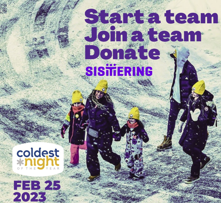 DufferinMall's tweet photo. On Feb 25 join help raise awareness and funds to support women and trans people from across Toronto. Dufferin Mall is excited to take part in the 2023 #ColdestNightoftheYear Walk for @SisteringTO. 

More info @ https://t.co/xNENQegPkh. https://t.co/Ec8ivn0mFb