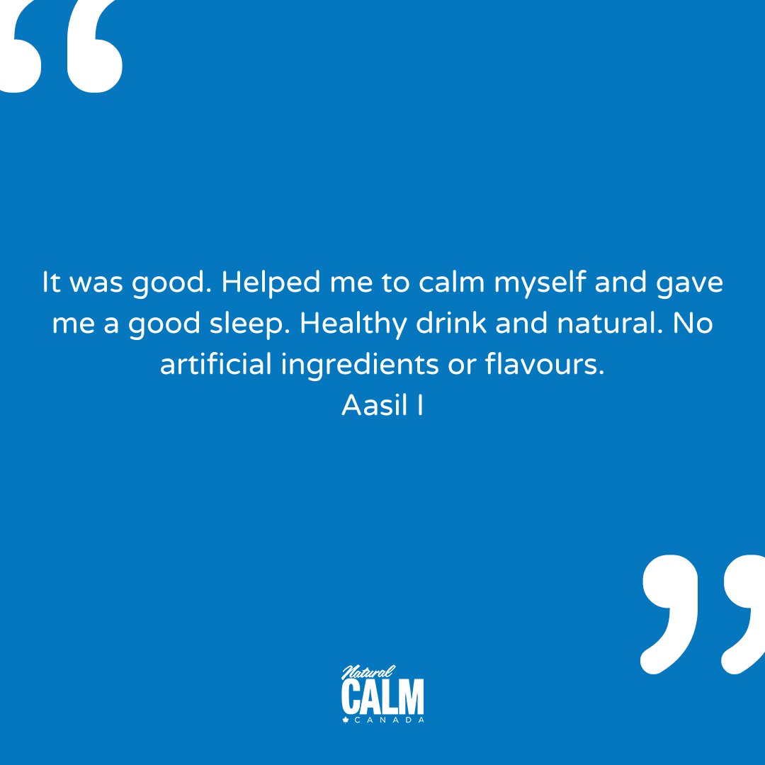 NaturalCalmCA's tweet photo. It was good. Helped me to calm myself and gave me a good sleep. Healthy drink and natural. No artificial ingredients or flavours.
Aasil I
#naturalcalm #calmsleep #sleep #testimony #healthysleep #delicious #magnesium #health #minerals https://t.co/GIrXkmKr7n