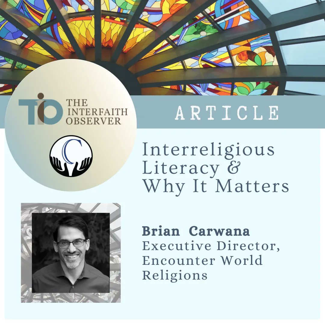 TIO TUESDAY! 
This week's piece showcases why religious literacy is so important the diverse world we live in today. 'Religious literacy is not about doctrines – it’s about people.' - Brian Carwana .
buff.ly/3D58aRf 
#ReligiousLiteracy @ReligionsGeek 
@EncounterWorld