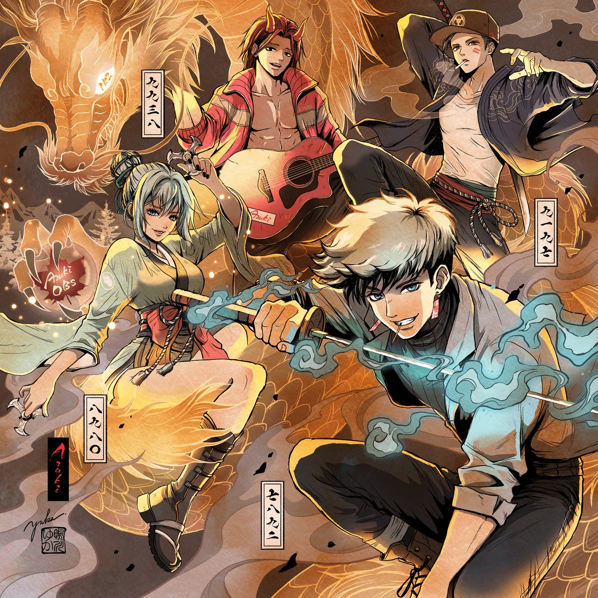 The bond and friendship we've made engrained into one piece of art. 

Truly another spectacular piece by <a href="/kamogawayuka/">Yuka</a> of our <a href="/AzukiOfficial/">Azuki</a>.

Feat.
<a href="/swanister/">swan</a> <a href="/alexhughsam/">Alex Hugh Sam</a> <a href="/zero1ex/">ZeroOneEx</a> @RenRen8980