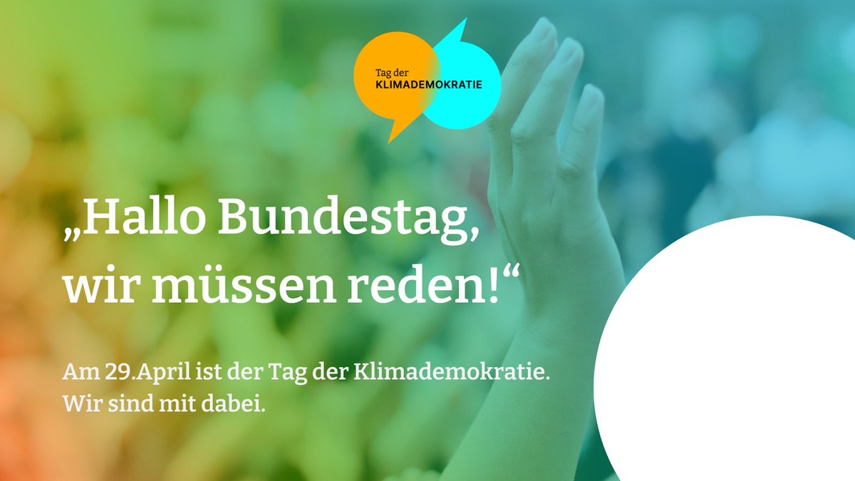 “Hallo Bundestag, wir müssen reden!“ Wie werden wir #EndlichFossilfrei. Sei dabei am 29.4. - dem #TagDerKlimademokratie. Alle Infos tagderklimademokratie.de youtu.be/I7dR4w705vg @klimademokratie @WWF_Deutschland