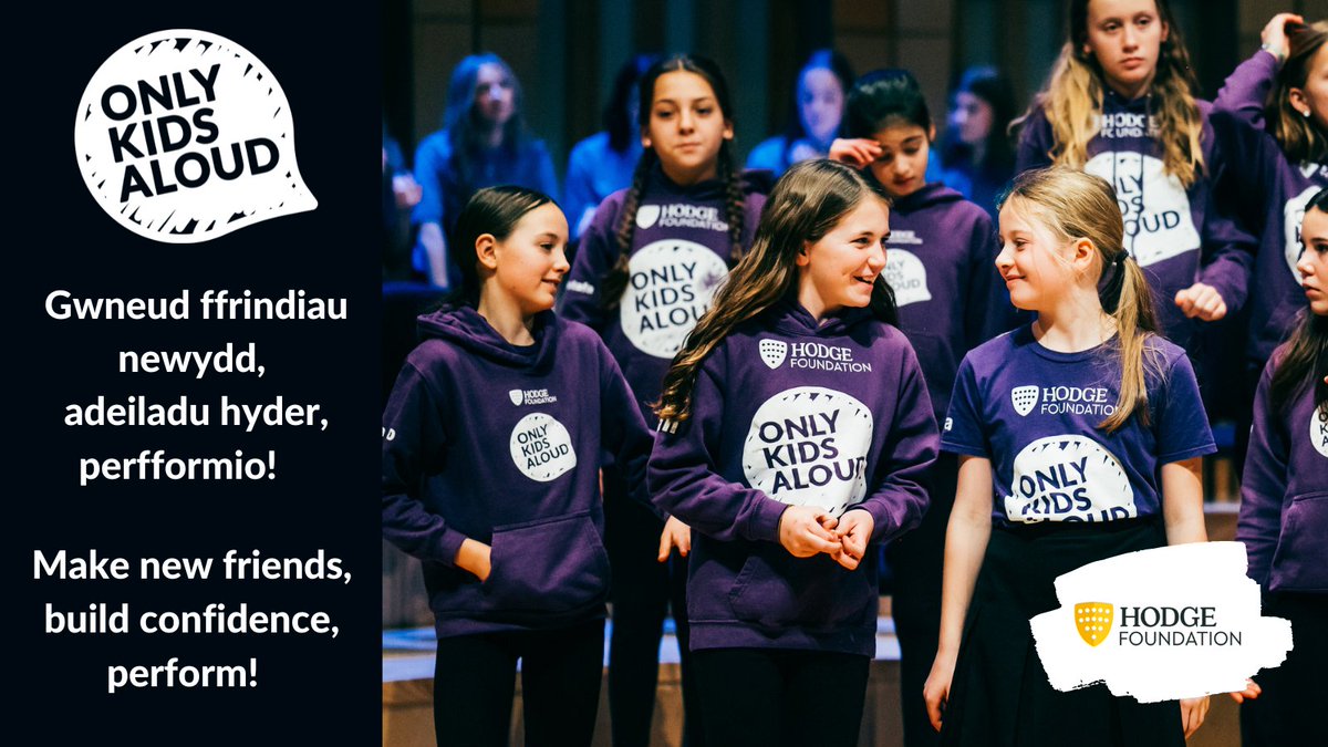 OnlyKidsAloud's tweet photo. Corws Only Kids Aloud Chorus 2023! 

Would you like to make new friends, build confidence and perform? 

Hoffet ti wneud ffrindiau newydd, perfformio a datblygu hyder? 

Find out how to get involved in our Corws Only Kids Aloud Chorus 2023!

 https://t.co/1xNduH7JRZ https://t.co/3DTBaIMddU
