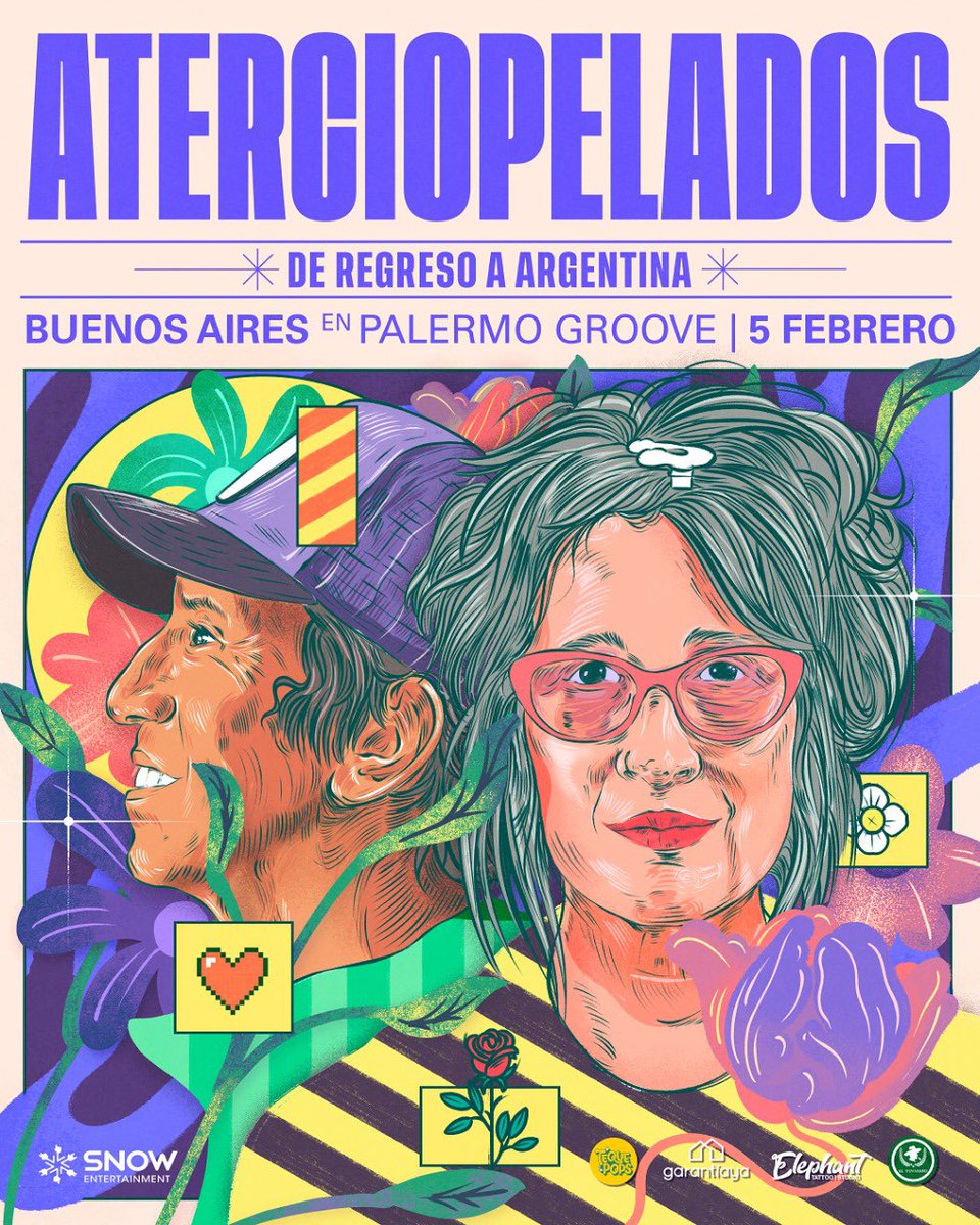 Amigos de BUENOS AIRES 🇦🇷 ¡falta poco para nuestro regreso a la Ciudad de la furia! 

¡Nos vemos el próximo 5 de febrero  en el <a href="/palermogrooveok/">PALERMO GROOVE</a>! ⚡️ 

Entradas disponibles: passline.com/eventos/aterci…