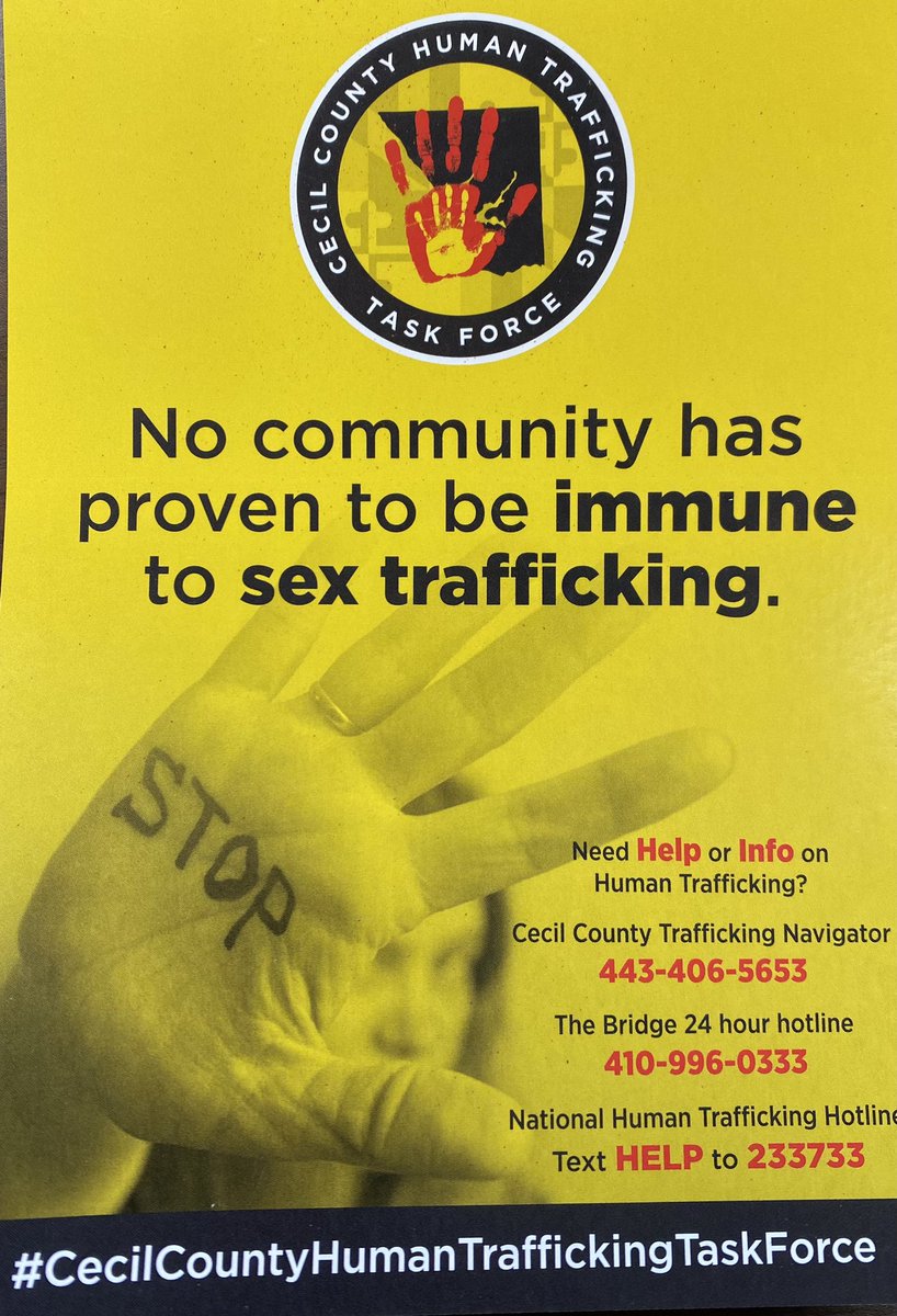 KimberlySands5's tweet image. No community is immune.
@redsandproject 
#redsandproject
#cecilsnotbuyingit 
#cecilserves 
#cecilcountyhumantraffickingtaskforce 
@CCPSMD