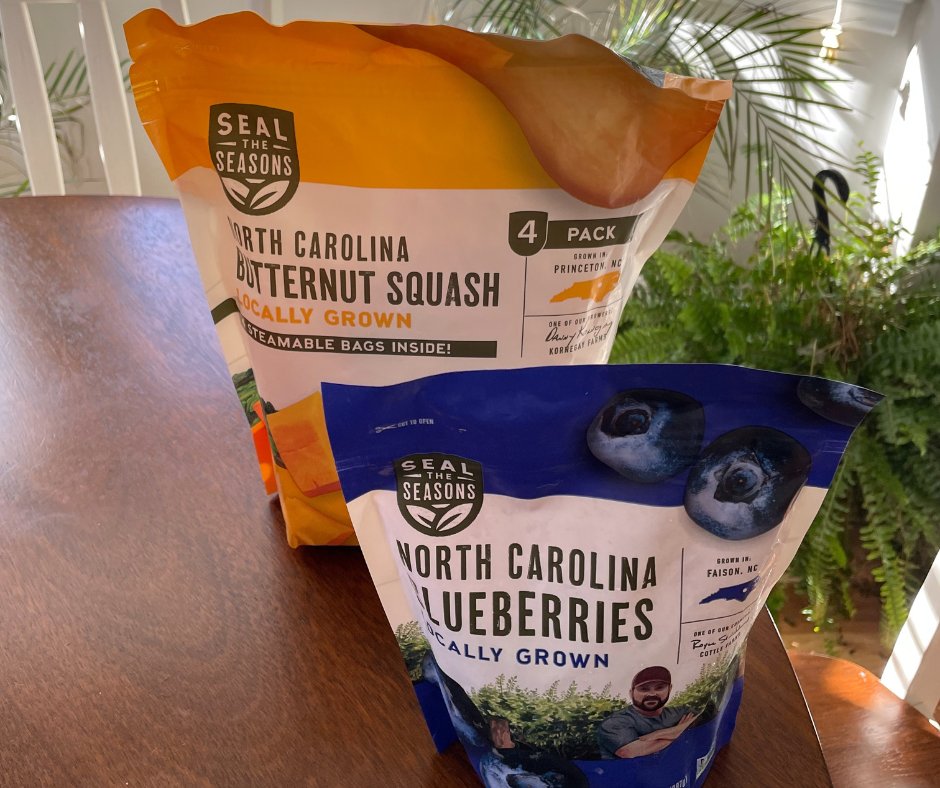 Check the freezer section of your local grocery store for <a href="/SealTheSeasons/">Seal the Seasons</a> frozen N.C. fruits and veggies. Seal the Seasons partners with family-owned farms to bring you the best locally-grown frozen produce year-round! #NCGrown #SealTheSeasons #BuyLocal #NCAgriculture