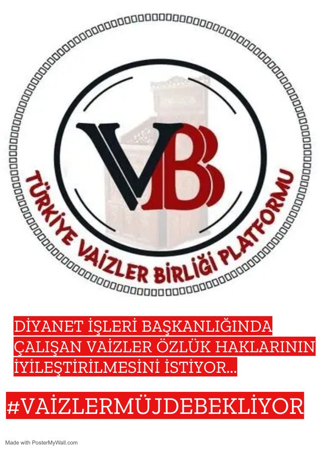Çok bekledik..
Artık beklemek istemiyoruz.. 
#VaizlerMüjdeBekliyor
<a href="/RTErdogan/">Recep Tayyip Erdoğan</a> @yilmaz_ismet58 <a href="/fuatoktay/">Fuat Oktay</a>
