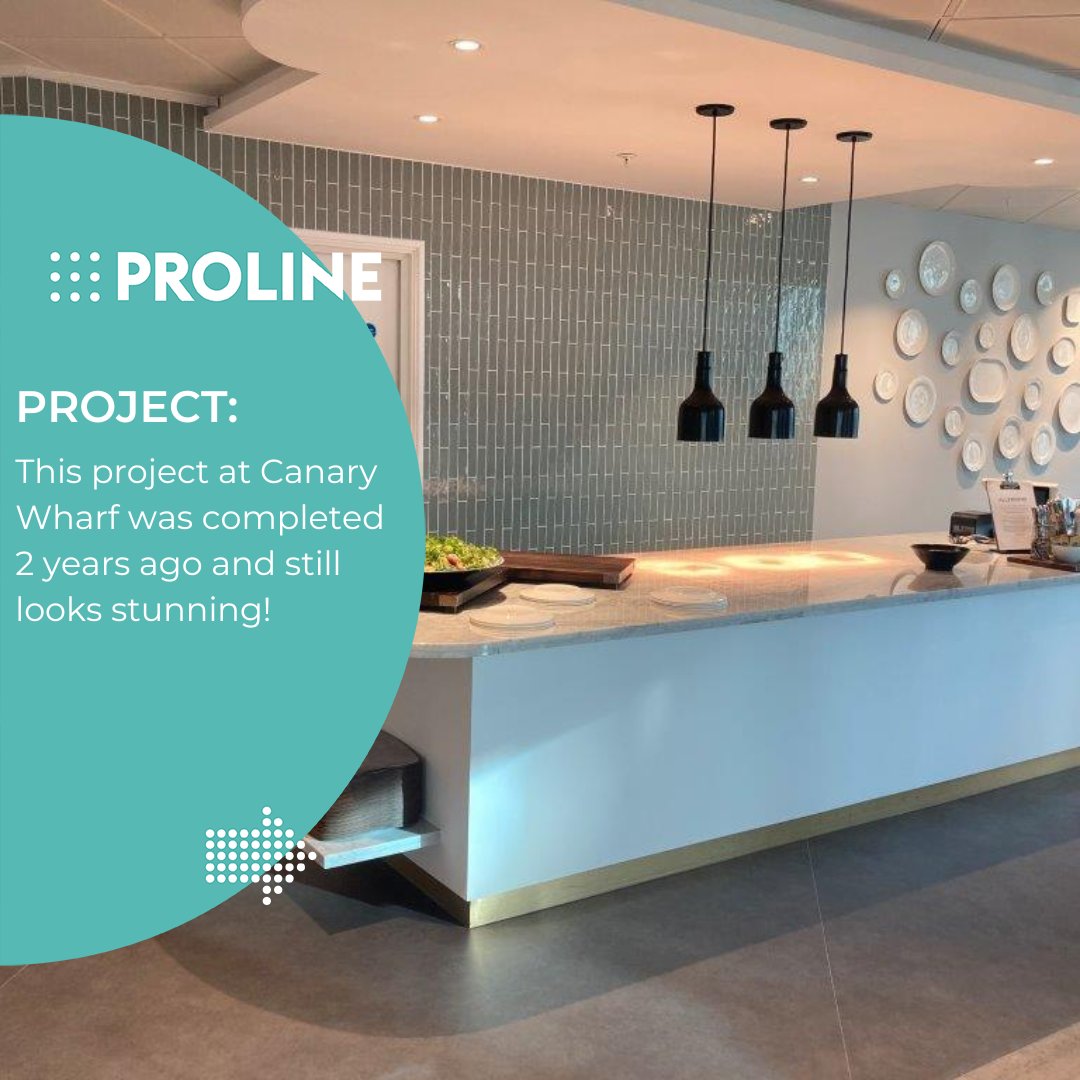 Proline_Corp's tweet photo. An installation we completed two years ago at Canary Wharf. And it still looks stunning 🤩

Project features:
20mm thick Carrara Marble Worktops
Polyrey Terrazzo Cassata laminate
Polyrey Brushed Gold laminate kick plinth

#Proline #ProjectsByProline #Counters #BespokeCounters https://t.co/t6f6X2p8Hz