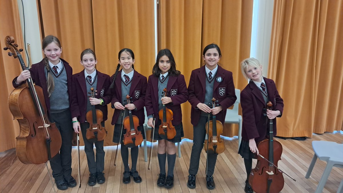 Last Thursday, Mr Beharrell took 6 pupils from years 4-6 to Walthamstow Hall to take part in their Strings Day.  They joined up with pupils from other schools to form an orchestra of 65 violinists and cellists, thank you <a href="/WalthamstowHall/">Walthamstow Hall</a> for a fantastic day of music.