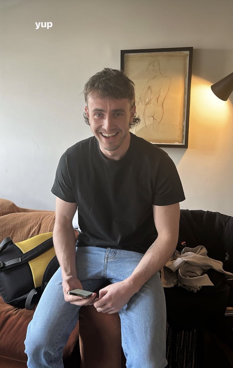 Paul Mescal reacts to his Oscar nomination via IG 📸