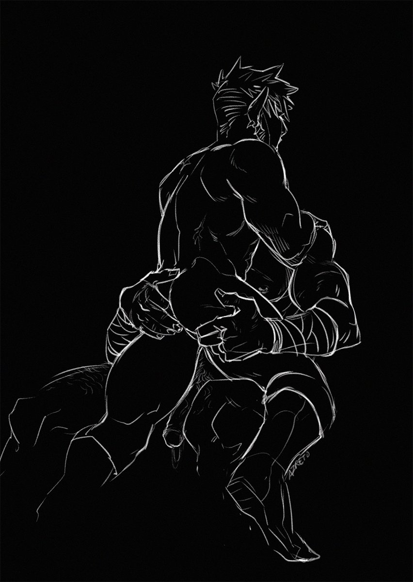 barbarian deku thanking his beautiful half-elf boyfriend bc he did such a good job topping tonight