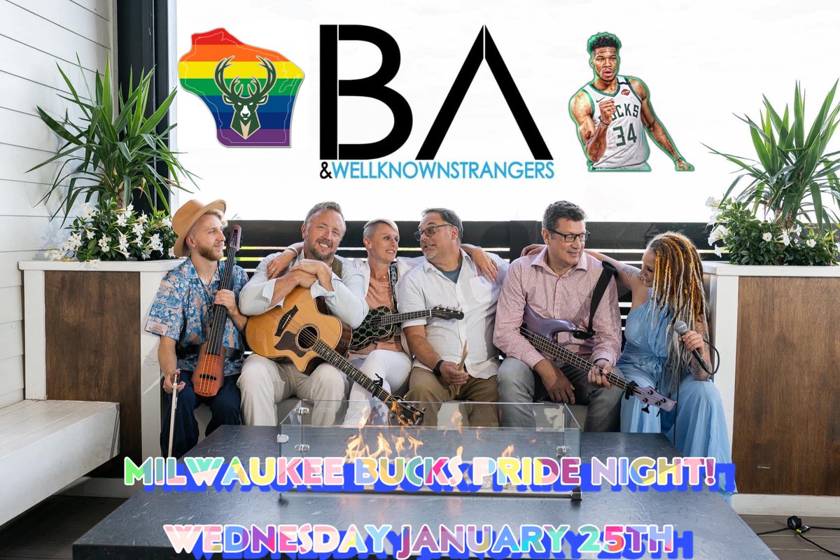 Join us TOMORROW! For Milwaukee Bucks Pride Night!
We will be be performing 5:55-6:40pm on the concourse. Betsy Ade Music will also sing the National Anthem!

#milwaukeepride
#milwaukeemusic
#cellorock