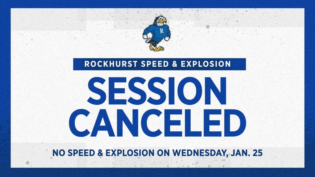 RHSSpeedExplode's tweet image. Tomorrow's Speed & Explosion session has been canceled due to the chance of inclement weather. We will be back on Friday morning at 7:15 a.m.
