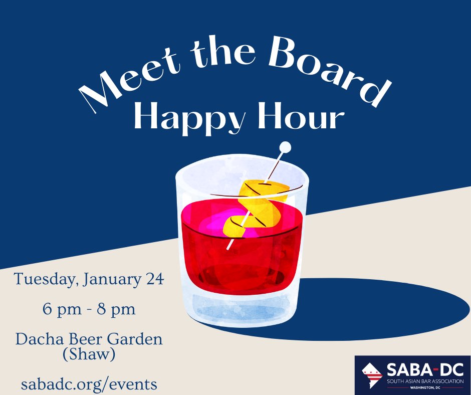 SABADC's tweet image. Join us for our first event of the year and meet the new #SABADC Board!! sabadc.org/events