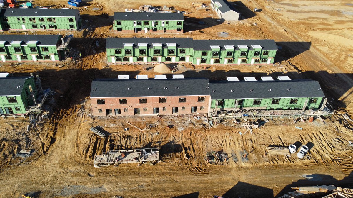 DakotaPartners_'s tweet photo. Residents will begin to call Brady Square home in late 2023. Until then, our crews have lots of work to do - check out the progress in these incredible aerial shots of the 21.9 acre site! #DakotaDevelopments #CreatingHousingThatMatters #aerialphotography #affordablehousing #LIHTC https://t.co/iyWKV0BVEN
