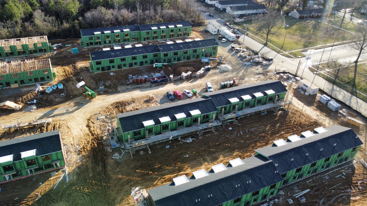 DakotaPartners_'s tweet photo. Residents will begin to call Brady Square home in late 2023. Until then, our crews have lots of work to do - check out the progress in these incredible aerial shots of the 21.9 acre site! #DakotaDevelopments #CreatingHousingThatMatters #aerialphotography #affordablehousing #LIHTC https://t.co/iyWKV0BVEN