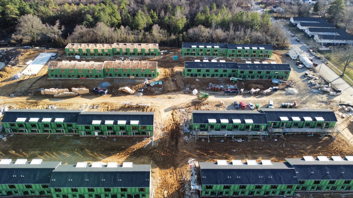 DakotaPartners_'s tweet photo. Residents will begin to call Brady Square home in late 2023. Until then, our crews have lots of work to do - check out the progress in these incredible aerial shots of the 21.9 acre site! #DakotaDevelopments #CreatingHousingThatMatters #aerialphotography #affordablehousing #LIHTC https://t.co/iyWKV0BVEN
