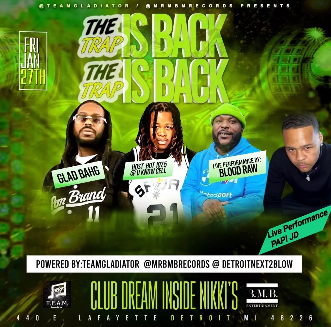 realpapijd's tweet photo. This Friday I’m performing along with @TRUEBLOODRAW in #Detroit at #clubdream for the DETROIT NEXT TO BLOW CONCERT THE TRAP IS BACK with @hiphopdetroit powered by @TeamGladiator https://t.co/idSKHQLC9J https://t.co/lZksTWGwVo