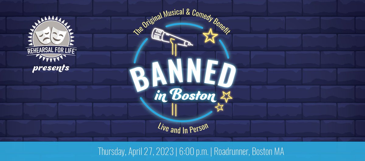 Banned in Boston is BACK, live and in person! Save the date and become a sponsor below. ⬇️ We'll see you back at our original musical and comedy fundraiser benefiting all of Rehearsal for Life’s creative youth development programs. #bannedinboston
rehearsalforlife.org/banned-in-bost…