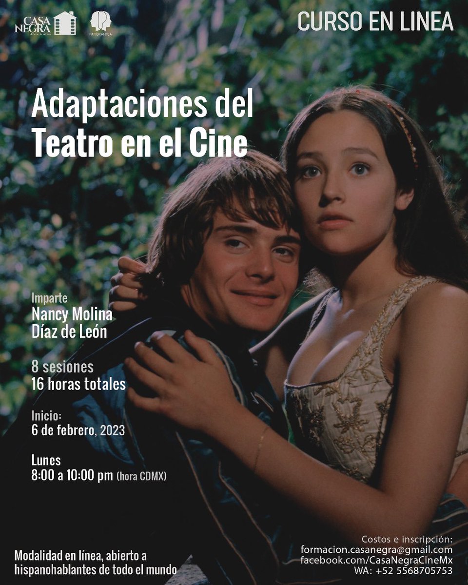 #Pasolini, #Olivier, #Branagh, #Polanski, #Kurosawa, #Kazan, #Zeffirelli y más. Un curso para analizar las puestas en escena y las dimensiones que abre el cine. #historiadelteatro #historiadelcine #montaje #lenguajecinematografico #cine #cursoenlinea