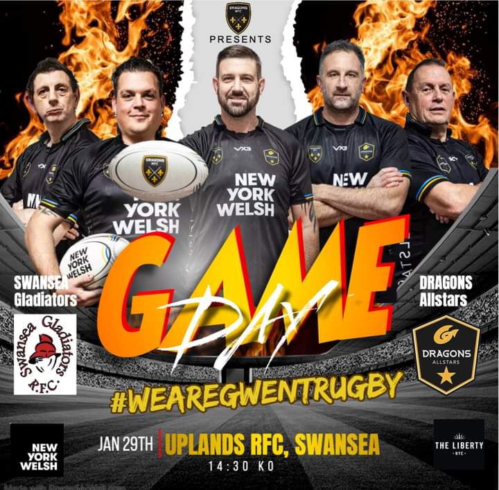 DRAGONSWCR's tweet image. This Sunday our @NewYorkWelsh  @DRA_ALLSTARS head west to play @SwanseaGlads at Uplands Rugby Club. Warren Gatland will no doubt be in the stands looking his next squad for the 6 Nations! So proud to see this #inclusive #mixedability provision continue to prosper! #jerseyforall