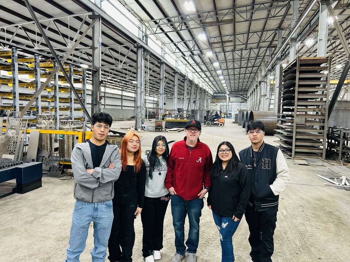 MFG Day for Albertville High School! Students learned about the MANY opportunities in manufacturing. Thank you Marshall County EDC and industries for hosting this event! #Careertech #Tech #Manufacturing #MFGDay #Welding #Drafting #Jobs