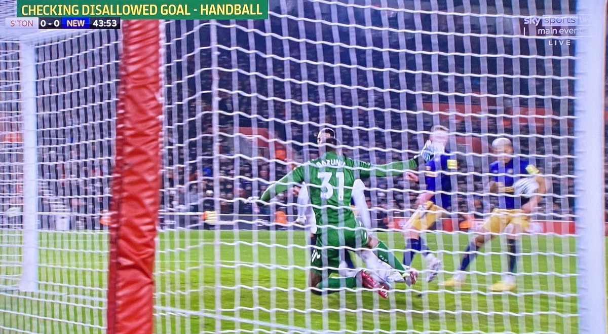 ToonArmy on Twitter "The VAR check for Joelinton’s disallowed goal 🤯 