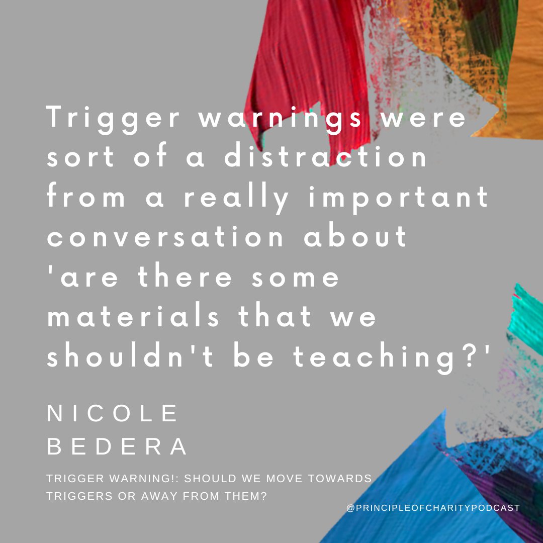 PofCharity's tweet image. #PrincipleOfCharity can help us take a step back from the debate to see what the conversation is really about. See it in action as @toribridgland and @nbdera join us on the couch to reflect on their discussion about #TriggerWarnings. New episode live here: podcasts.apple.com/us/podcast/pri…