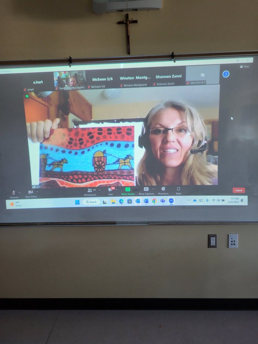 Thank you #LeahDorion for sharing the Metis Bison Wheel Teachings. <a href="/OfficialRPL/">ReginaPublicLibrary</a> <a href="/RCSD_No81/">YQR Catholic Schools</a> @SacredHeartRCSD