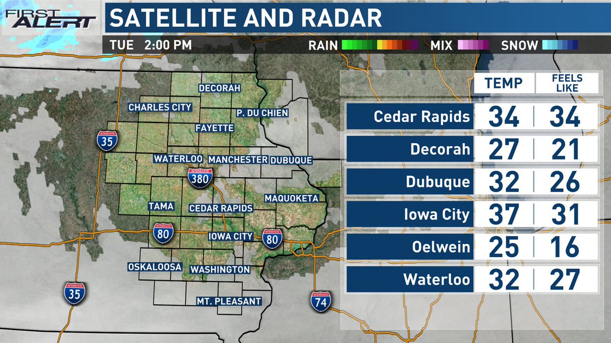 KCRGTV9 First Alert Weather on Twitter "Your current conditions and