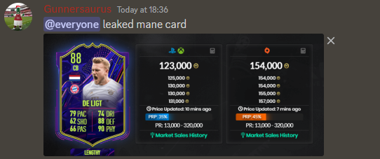 GunnersaurusFUT's tweet image. Pretty simple formula

Sheriff leaks sbc = links rise

⚡️⚡️