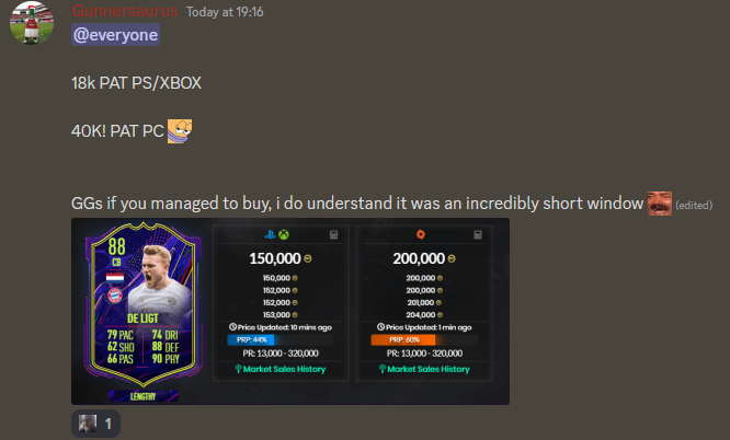 GunnersaurusFUT's tweet image. Pretty simple formula

Sheriff leaks sbc = links rise

⚡️⚡️