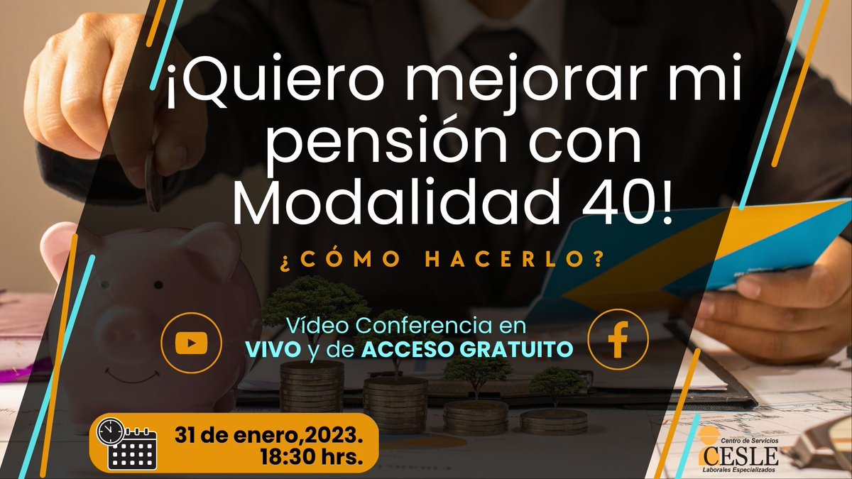 CESLE4's tweet photo. ¡Quiero mejorar mi Pensión con Modalidad 40! ¿Cómo hacerlo? https://t.co/dKlDzB9PHn a través de @YouTube https://t.co/Mr6slqudaD