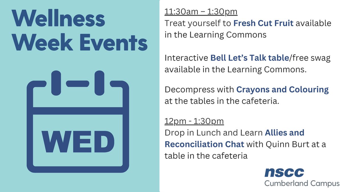 Join us tomorrow (Wednesday, Jan. 24) in Amherst for wellness week activities!