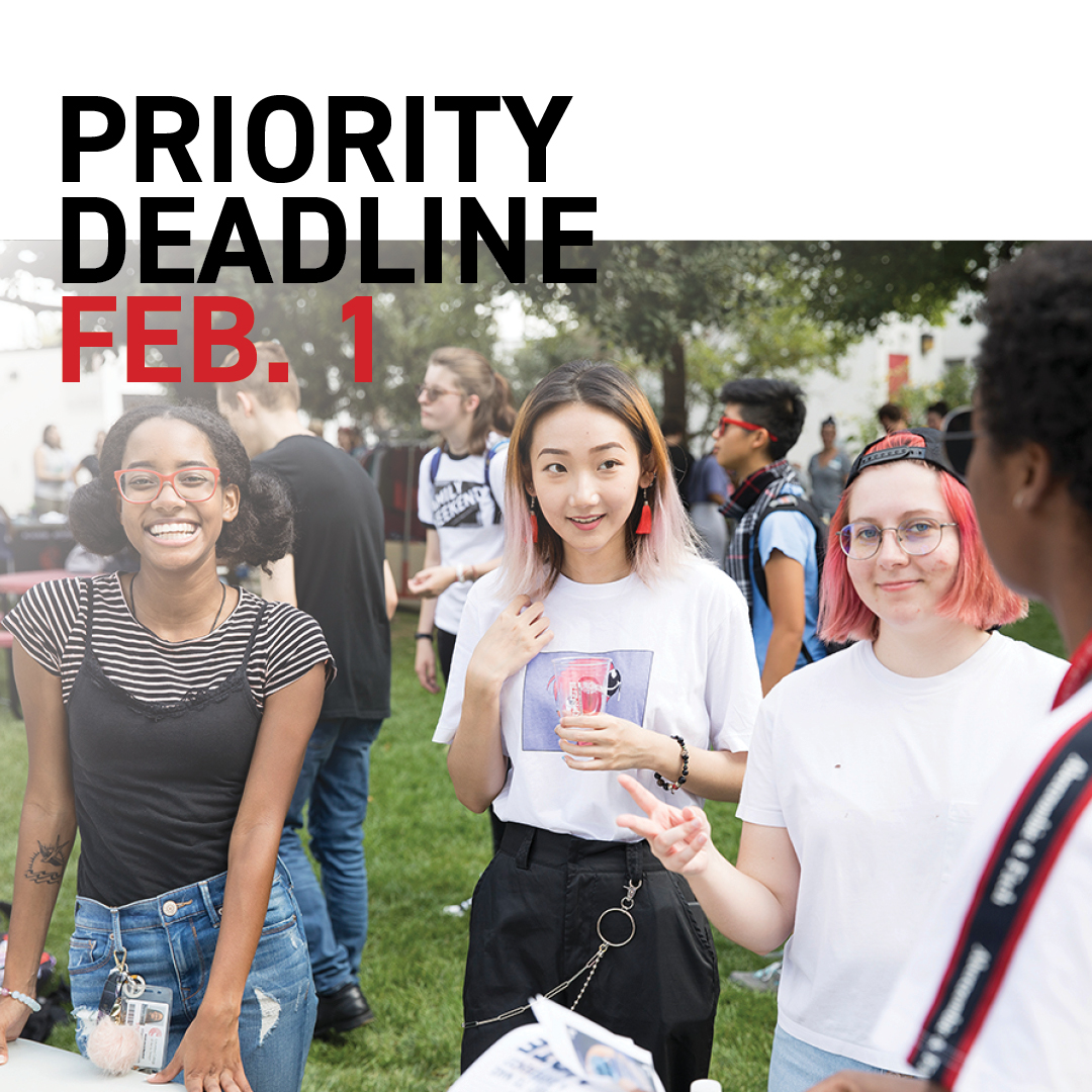 CCADedu's tweet image. This is a friendly reminder that the admissions priority deadline is Feb. 1!

ccad.edu/admissions/app…

#CCADedu #myCCAD #prioritydeadline #apply