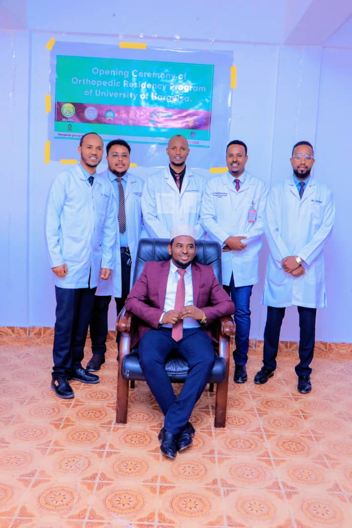 KharashH's tweet photo. Happy to share with you good news from Hargeisa, Somaliland. The first time Hargeisa group hospital and the university of Hargeisa launched together the first orthopedic residency program in Somaliland. I am glad to be one of the Orthopedic residents. https://t.co/8mixGaoFcp