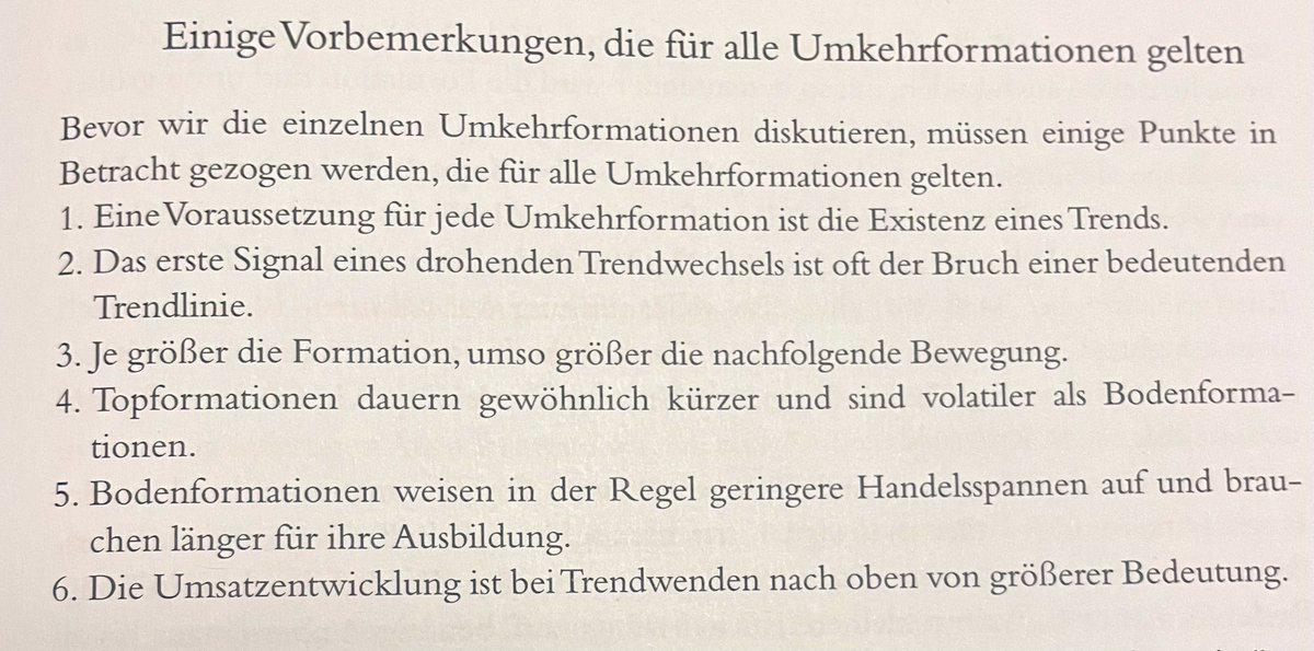 aktien22's tweet image. In der #Charttechnik gibt es zwei Arten von Formationstypen:

• die Trendfortsetzung
• die Trendumkehr

Aktuell sieht man einige Umkehrformationen (zB inverse Kopf Schulter), daher poste ich dazu ein allgemeiner Auszug aus „Technische Analyse der Finanzmärkte“ von Murphy.
