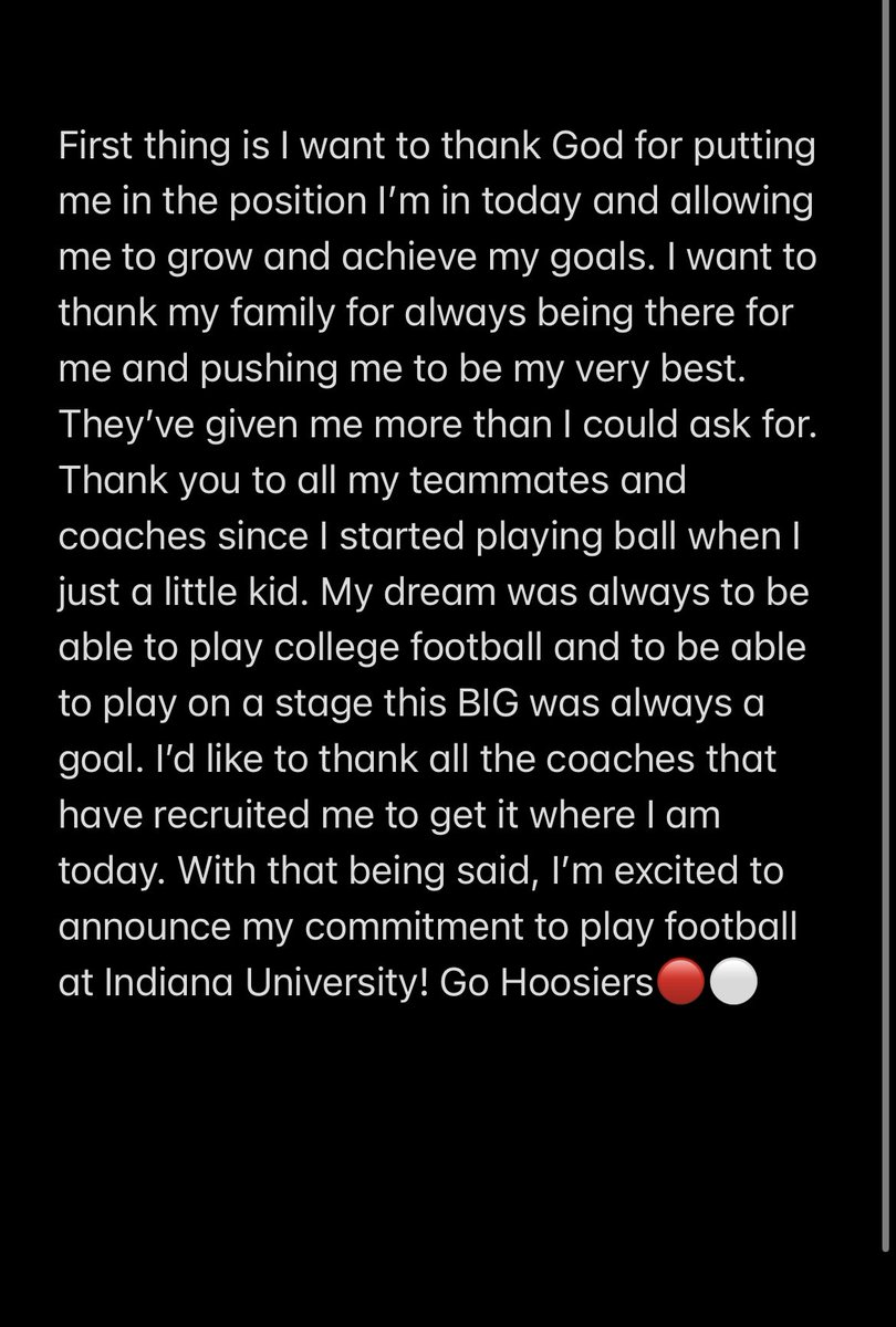 Jaz Boykin (@boykinjaz) on Twitter photo Committed!!🔴⚪️ <a href="/coachryanhansen/">Ryan Hansen</a> @BShelbyIU @CoachAllenIU <a href="/IndianaFootball/">Indiana Football</a> <a href="/FballTiger/">Fishers Tigers Football</a> <a href="/EzeObiora2/">Coach Eze Obiora 🇳🇬</a> Committed!!🔴⚪️ <a href="/coachryanhansen/">Ryan Hansen</a> @BShelbyIU @CoachAllenIU <a href="/IndianaFootball/">Indiana Football</a> <a href="/FballTiger/">Fishers Tigers Football</a> <a href="/EzeObiora2/">Coach Eze Obiora 🇳🇬</a>