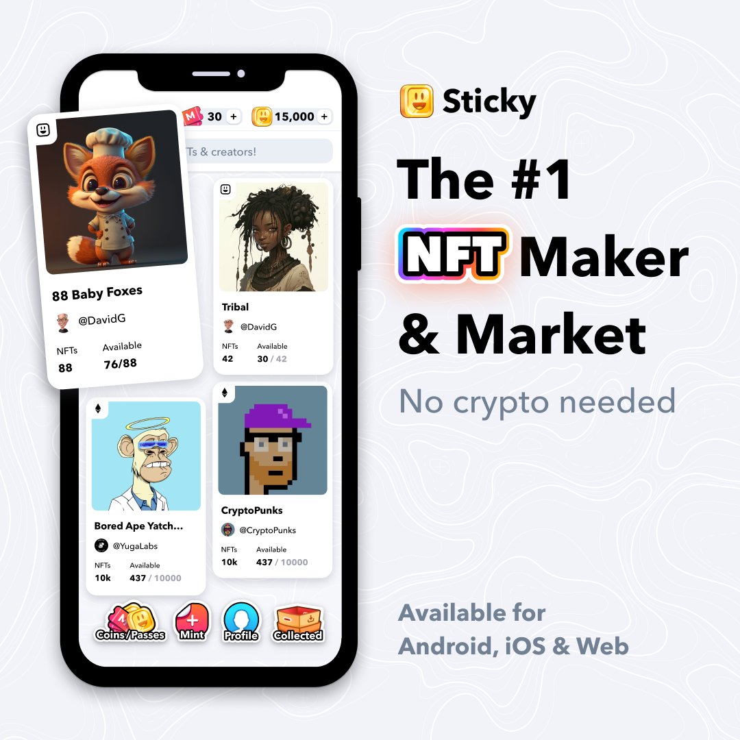 Sticky - NFT Market & Maker (@Getstic_ky) / X